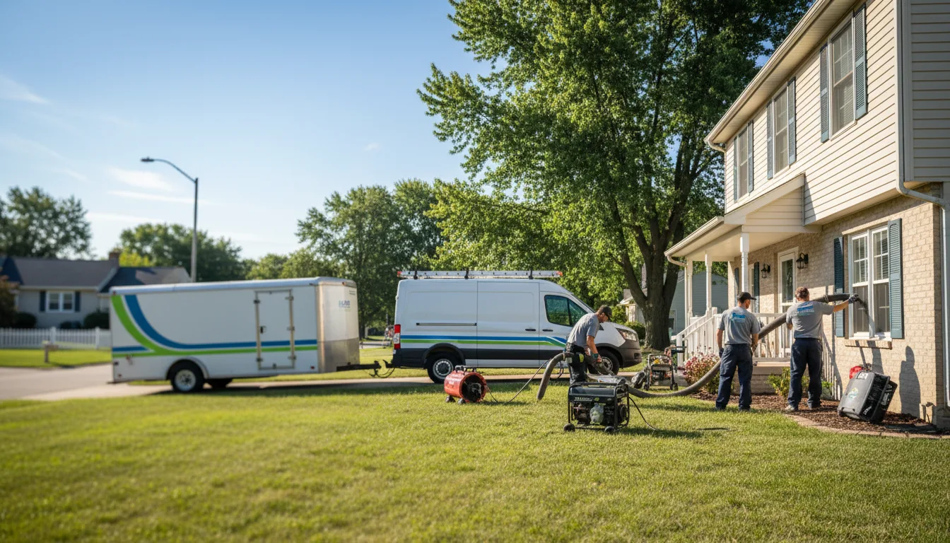 Flooded Basement Restoration And Cleanup With Repair in Foreston, MN near me